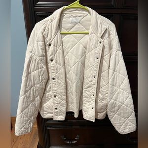 Z Supply Maya Quilted Jacket  Color: Bone Size: Small